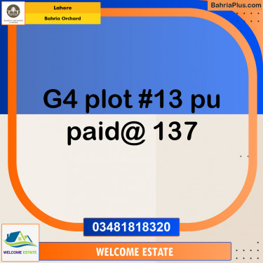 Residential Plot for Sale in Bahria Orchard, Lahore - (BP-140406)