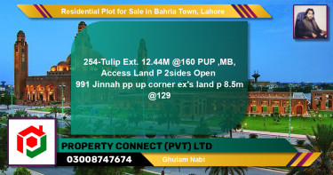 Residential Plot for Sale in Bahria Town, Lahore - (BP-140458)