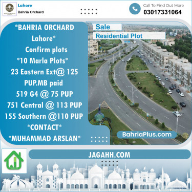 Residential Plot for Sale in Bahria Orchard, Lahore - (BP-140472)