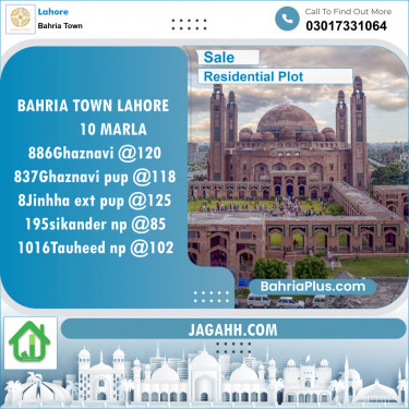 Residential Plot for Sale in Bahria Town, Lahore - (BP-140497)