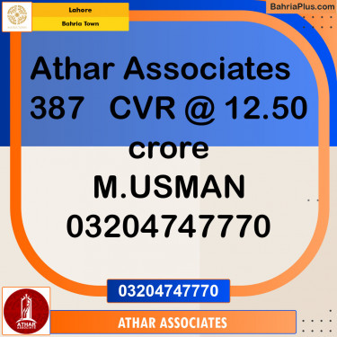 Residential Plot for Sale in Bahria Town, Lahore - (BP-140498)