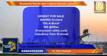 Residential Plot for Sale in Bahria Orchard, Lahore - (BP-140507)