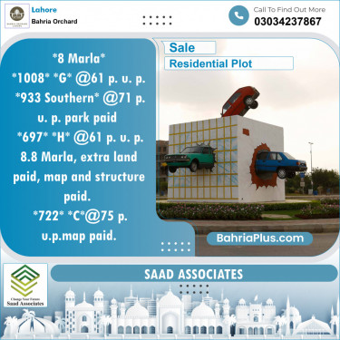 Residential Plot for Sale in Bahria Orchard, Lahore - (BP-140526)