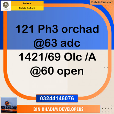 Residential Plot for Sale in Bahria Orchard, Lahore - (BP-140553)