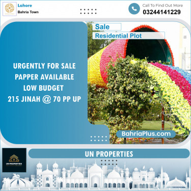 Residential Plot for Sale in Bahria Town, Lahore - (BP-140661)