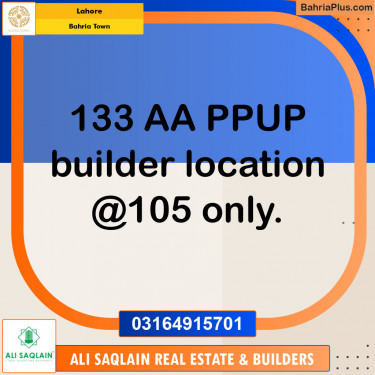 Residential Plot for Sale in Bahria Town, Lahore - (BP-140699)