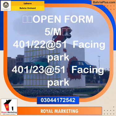 Residential Plot for Sale in Bahria Orchard, Lahore - (BP-140732)
