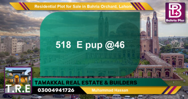 Residential Plot for Sale in Bahria Orchard, Lahore - (BP-140734)