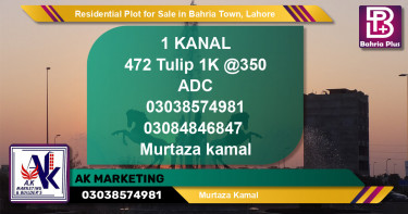 Residential Plot for Sale in Bahria Town, Lahore - (BP-140829)