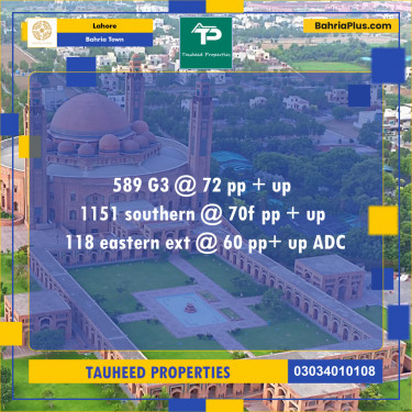 Residential Plot for Sale in Bahria Town, Lahore - (BP-140837)