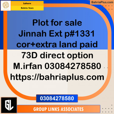Residential Plot for Sale in Bahria Town, Lahore - (BP-141012)