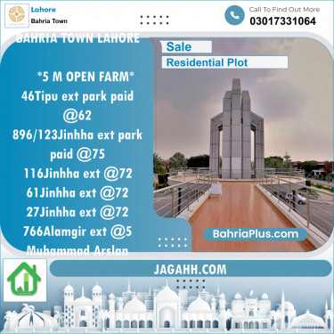 Residential Plot for Sale in Bahria Town, Lahore - (BP-141181)