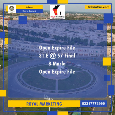 Residential Plot for Sale in Bahria Orchard, Lahore - (BP-141237)