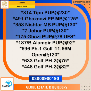 Residential Plot for Sale in Bahria Town, Lahore - (BP-141298)