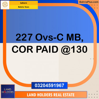 Residential Plot for Sale in Bahria Town, Lahore - (BP-141327)