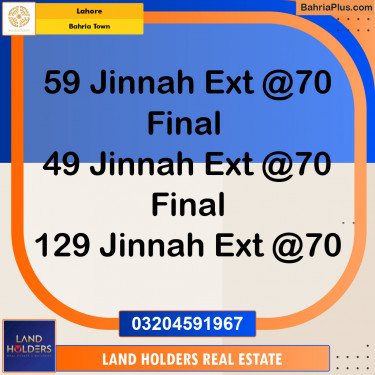 Residential Plot for Sale in Bahria Town, Lahore - (BP-141336)