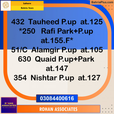 Residential Plot for Sale in Bahria Town, Lahore - (BP-141366)