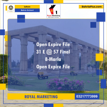 Residential Plot for Sale in Bahria Orchard, Lahore - (BP-141393)