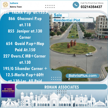 Residential Plot for Sale in Bahria Town, Lahore - (BP-141416)
