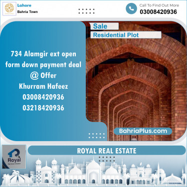 Residential Plot for Sale in Bahria Town, Lahore - (BP-141478)