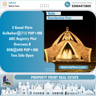 Residential Plot for Sale in Bahria Town, Lahore - (BP-141479)