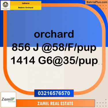 Residential Plot for Sale in Bahria Orchard, Lahore - (BP-141487)
