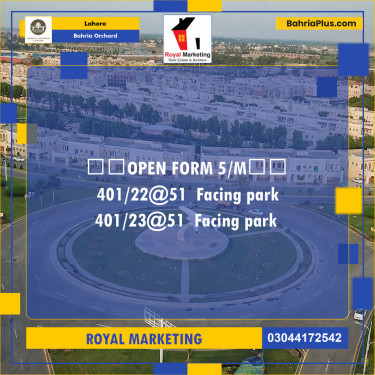 Residential Plot for Sale in Bahria Orchard, Lahore - (BP-141492)