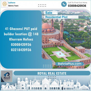 Residential Plot for Sale in Bahria Town, Lahore - (BP-141620)