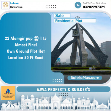 Residential Plot for Sale in Sector F - Alamgir Block -  Bahria Town, Lahore - (BP-141637)