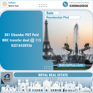 Residential Plot for Sale in Bahria Town, Lahore - (BP-141654)