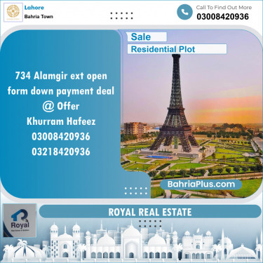 Residential Plot for Sale in Bahria Town, Lahore - (BP-141655)