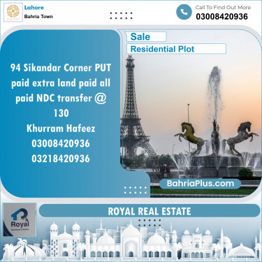Residential Plot for Sale in Bahria Town, Lahore - (BP-141657)