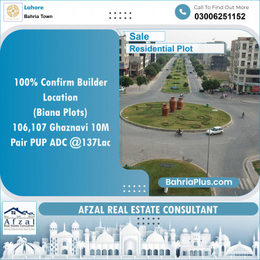 Residential Plot for Sale in Bahria Town, Lahore - (BP-141773)