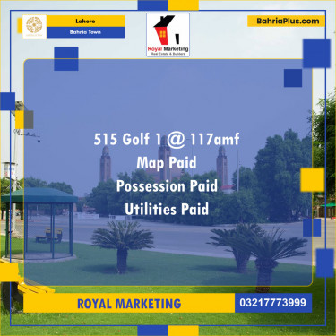 Residential Plot for Sale in Bahria Town, Lahore - (BP-141830)