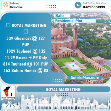 Residential Plot for Sale in Bahria Town, Lahore - (BP-141833)
