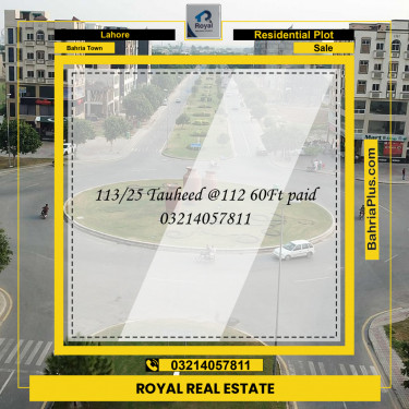 Residential Plot for Sale in Bahria Town, Lahore - (BP-142013)
