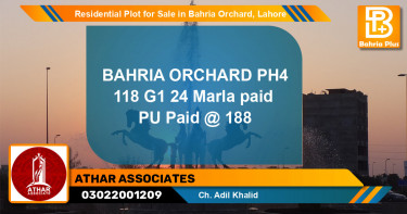 Residential Plot for Sale in Bahria Orchard, Lahore - (BP-142054)