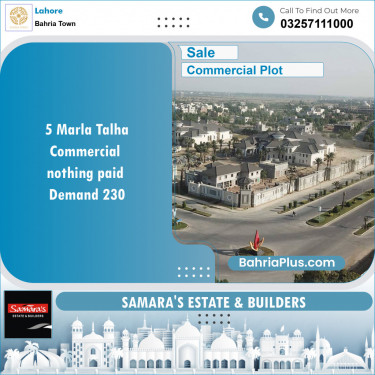 Commercial Plot for Sale in Bahria Town, Lahore - (BP-142288)