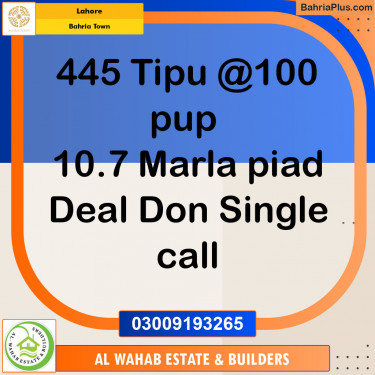 Residential Plot for Sale in Bahria Town, Lahore - (BP-142304)