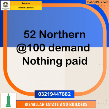 Residential Plot for Sale in Bahria Orchard, Lahore - (BP-142442)