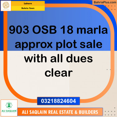 Residential Plot for Sale in Bahria Town, Lahore - (BP-142566)