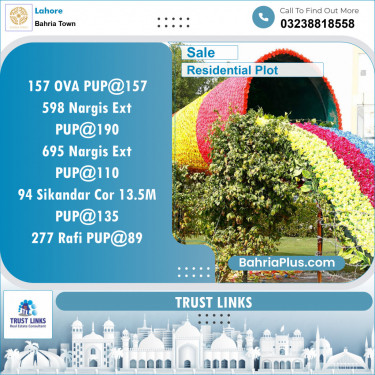 Residential Plot for Sale in Bahria Town, Lahore - (BP-142651)