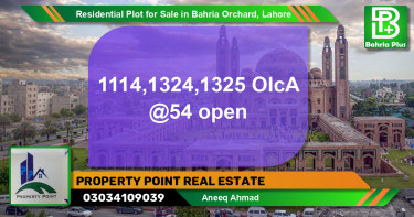 Residential Plot for Sale in OLC-A Block -  Bahria Orchard, Lahore - (BP-142735)