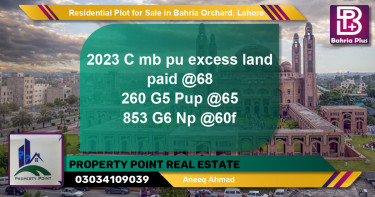 Residential Plot for Sale in Phase 2 - C Block -  Bahria Orchard, Lahore - (BP-142736)