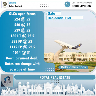 Residential Plot for Sale in OLC-A Block -  Bahria Orchard, Lahore - (BP-142770)