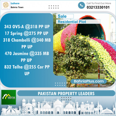 Residential Plot for Sale in Overseas A -  Bahria Town, Lahore - (BP-142915)