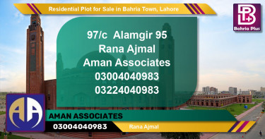 Residential Plot for Sale in Bahria Town, Lahore - (BP-142932)