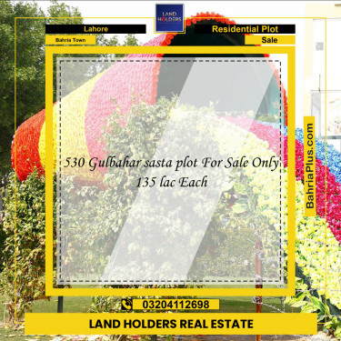 Residential Plot for Sale in Sector C - Gulbahar Block -  Bahria Town, Lahore - (BP-142967)