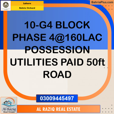 Residential Plot for Sale in Phase 4 - G4 Block -  Bahria Orchard, Lahore - (BP-142993)
