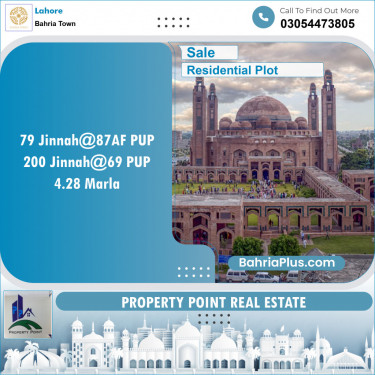 Residential Plot for Sale in Bahria Town, Lahore - (BP-143051)